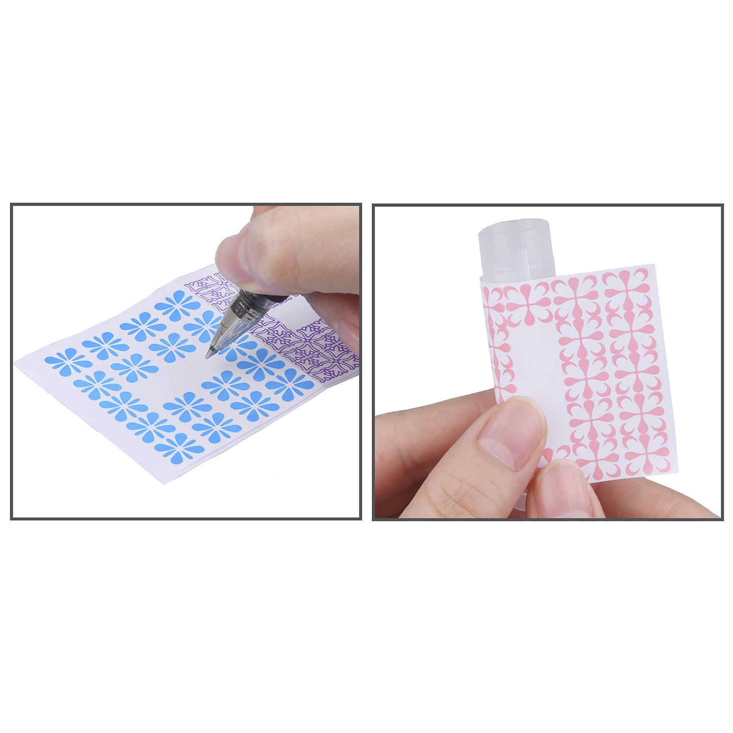 Kare & Kind Lip Balm Crafting Kit - 50x Empty Transparent Container Tubes (3/16 Oz (5.5 ml) With Twist Mechanism Cap - 50 Writeable and 50 Printed Stickers - DIY Kit