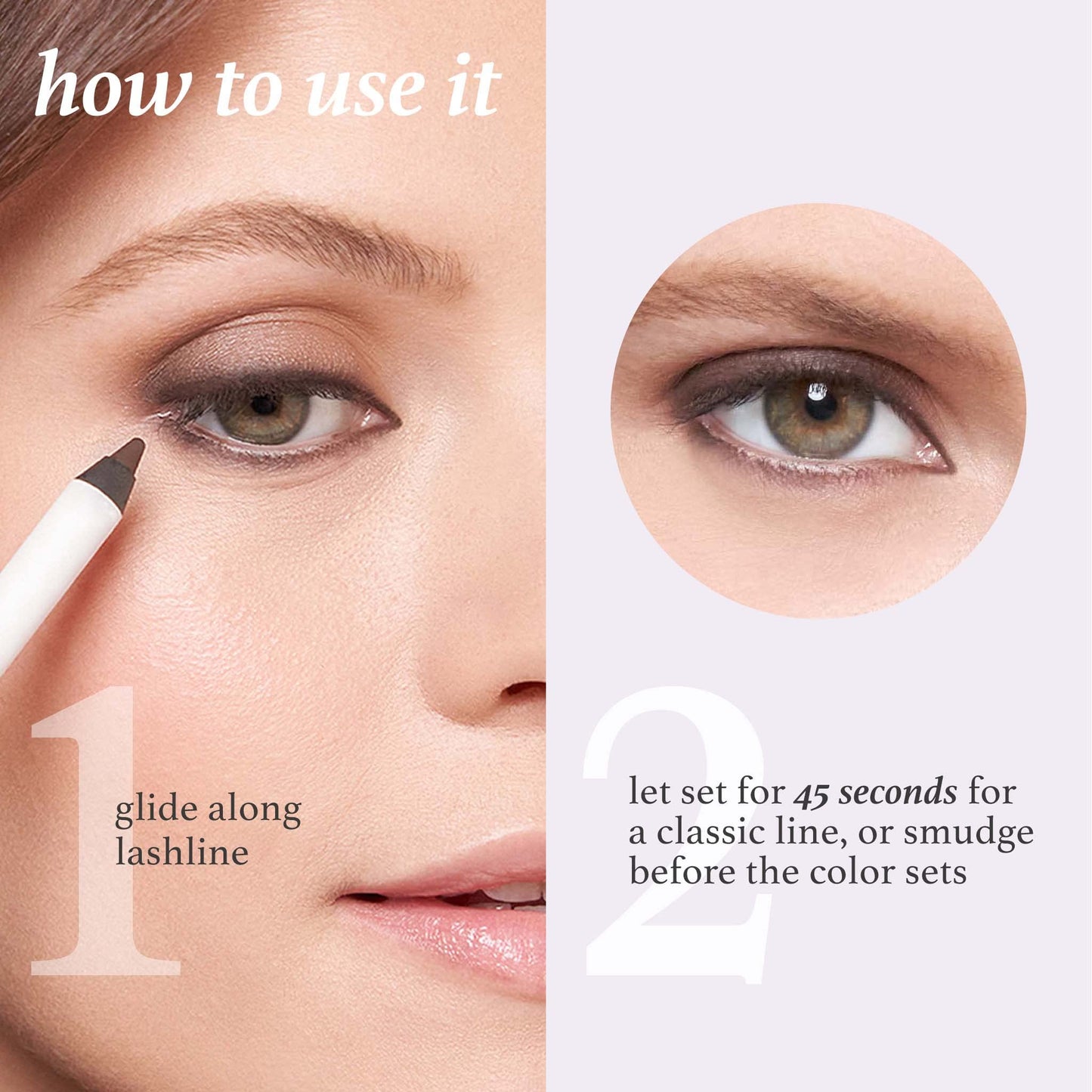 Julep Twice As Nice Eyeshadow Stick and Eyeliner Duo | Includes Eyeshadow 101 Creme-to-Powder Waterproof Shadow Stick, Smoky Amethyst Shimmer and All-Day Gel Eyeliner Pencil, Smoky Plum