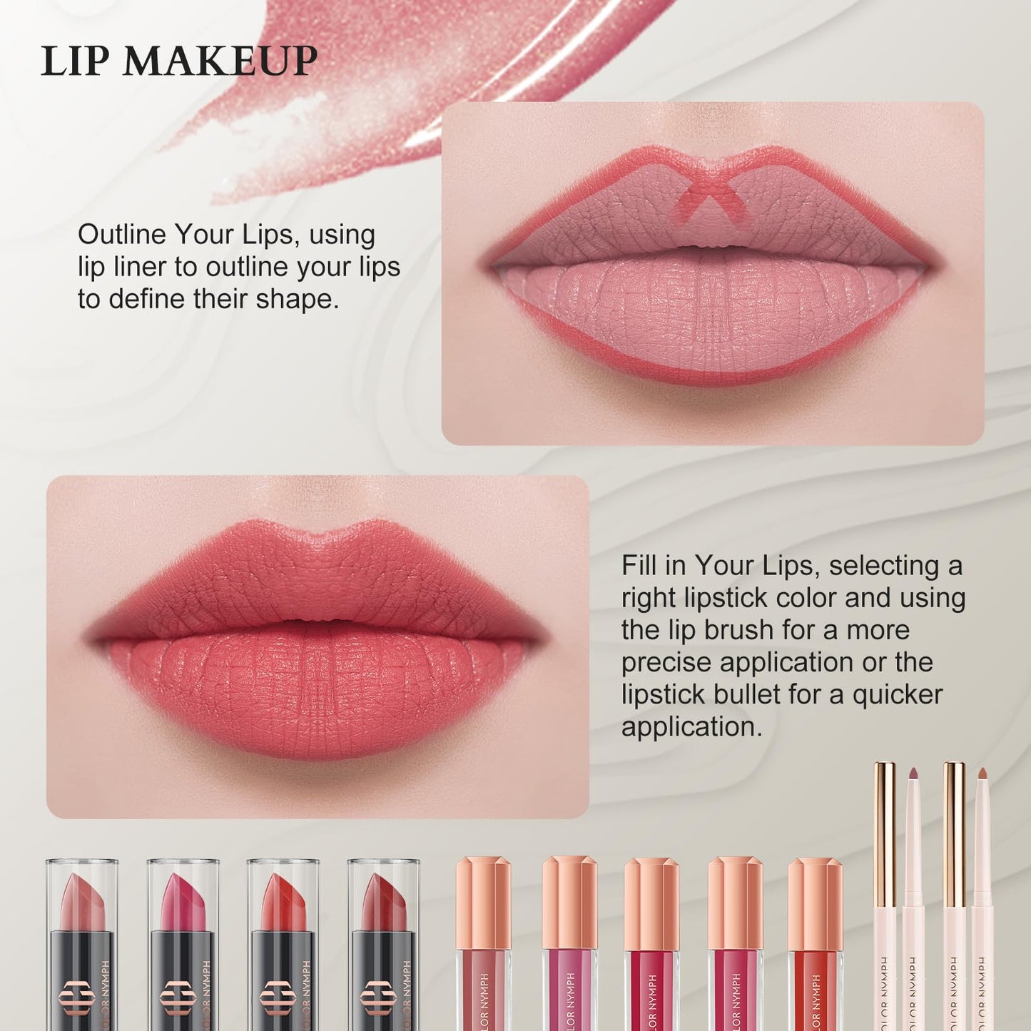 Color Nymph Makeup Sets for Teens Girls Women, Professional Makeup Kits All In One Makeup Set Storage Train Case, Beginner Full Cosmetics Kit with Eyeshadow Blush Lipstick Lipgloss Mascara etc Black