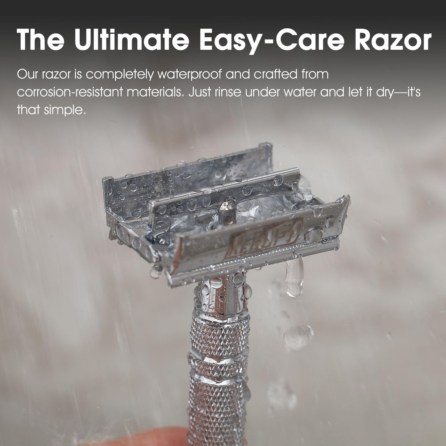 Double Edge Safety Razor with 10 Disposable Blades - Single blade double edge razor for men - Metal razor with Long Handle for close shave - Classic Clean Shave Single blade razor
