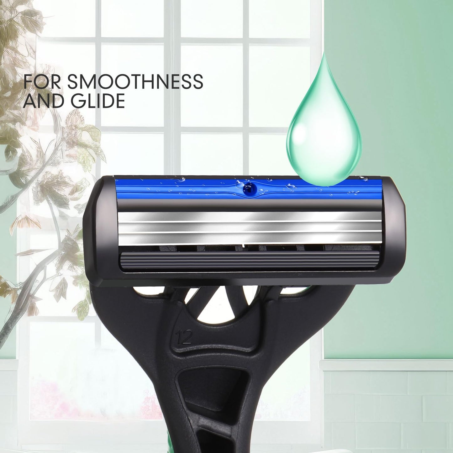 Wovnet 36 Pcs Mens Disposable Razors Bulk 3 Blade Sensitive Head Shaving Razors for Men Travel Hotel Spa Christmas Party Gift