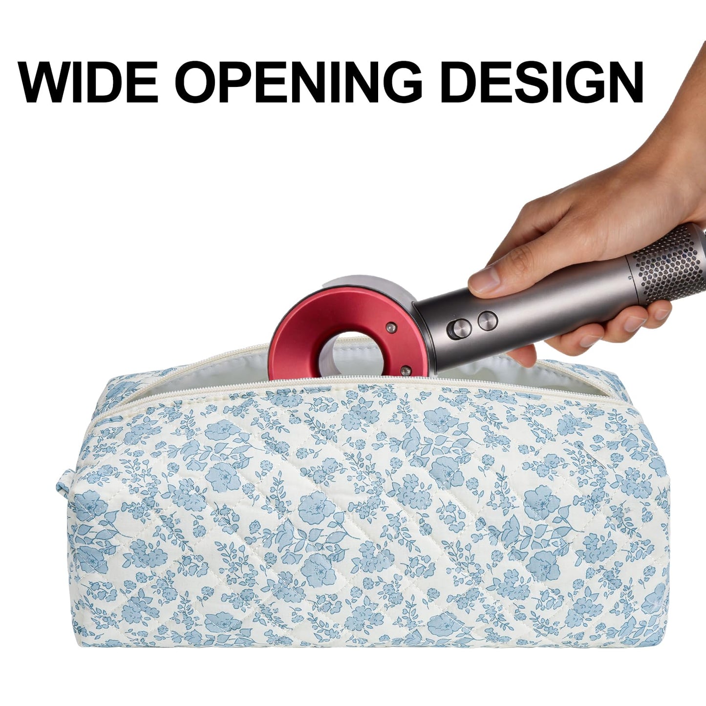 idoltimes Hair Tools Travel Bag, Quilted Hair Tools Organizer Compatible with Dyson Airwrap Styler