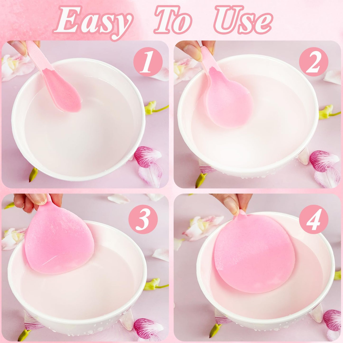 240 Pieces Facial Sponge Compressed,Professional Makeup Removal Sponge Pad,Round Face Cleaning Sponge for Spa,Exfoliating,Mask