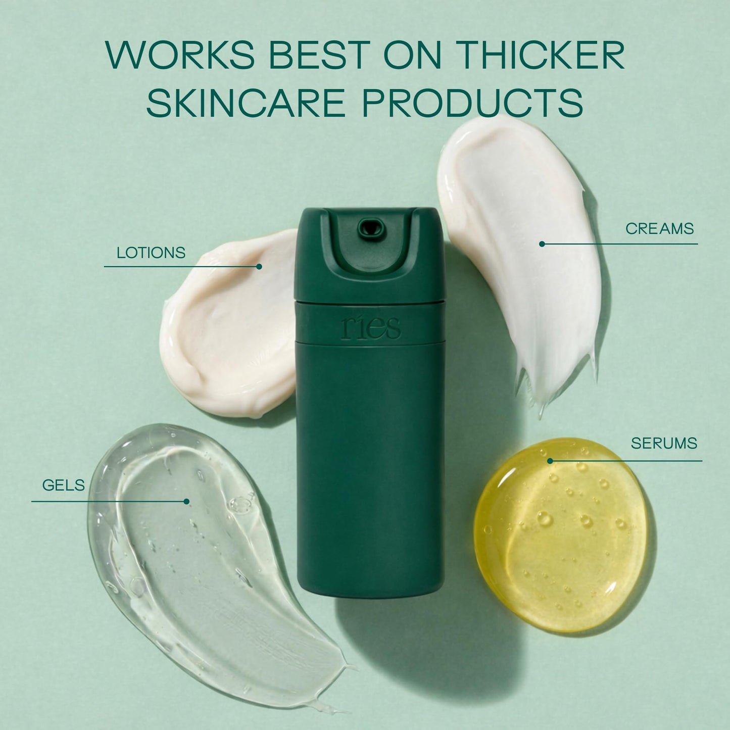 Refillable Toiletry Travel Bottles – Set of 5 (3.4oz & 1.7oz) Airless Pump Containers for Shampoo, Conditioner, Body, Face – Leak-Proof, TSA-Approved, Dishwasher Safe- Escapade Green with Gift Box