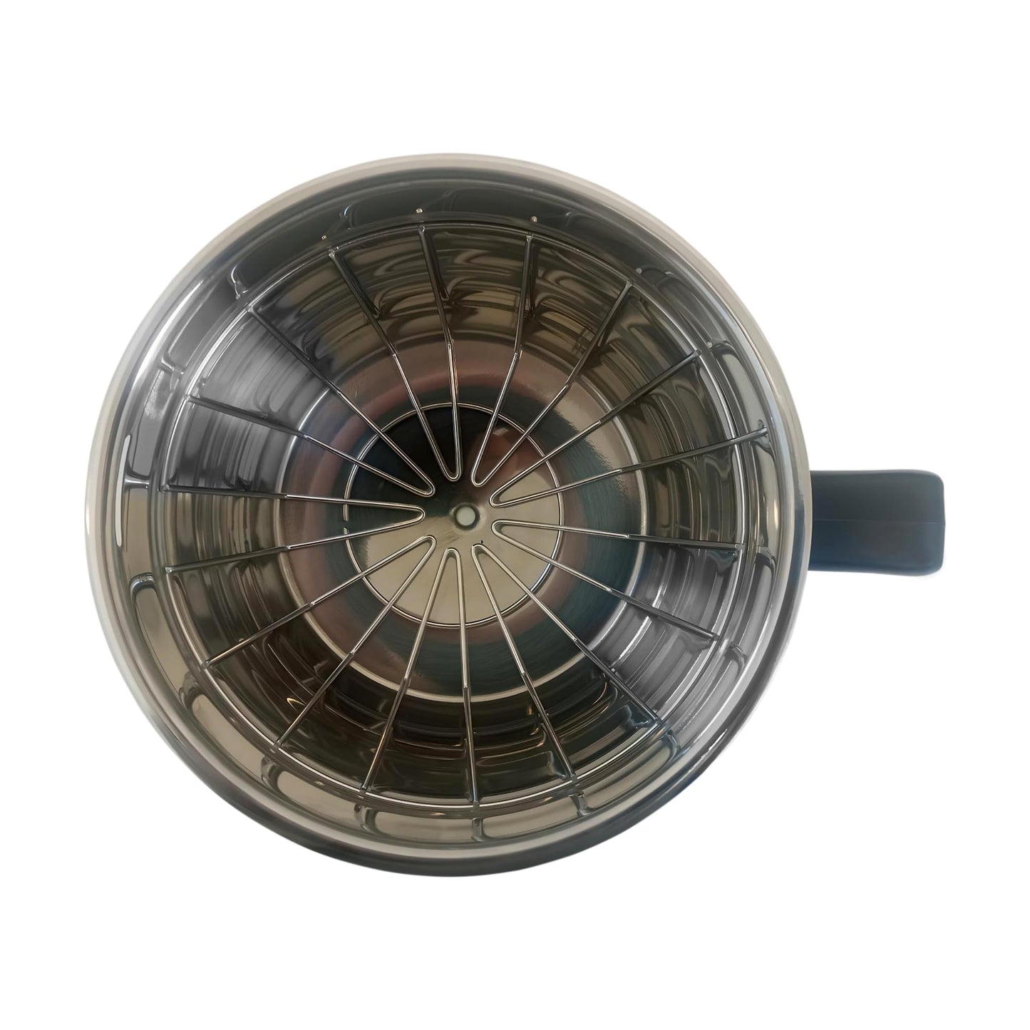 OCS Parts 20216.0000 Funnel with Black Handle | Replacement Stainless Steel Brew Funnel for Bunn Coffee Machines