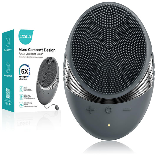 COSLUS FBS01 Facial Cleansing Brush Face Scrubber, Compact for Travel
