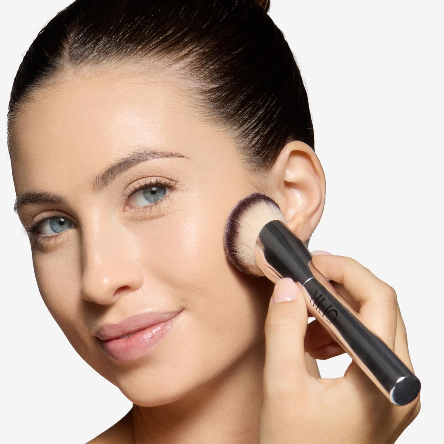 OFIR Core Canvas, Angled Shape, Dense Complexion Brush, Sensitive Skin Friendly, Easy to Clean, Vegan