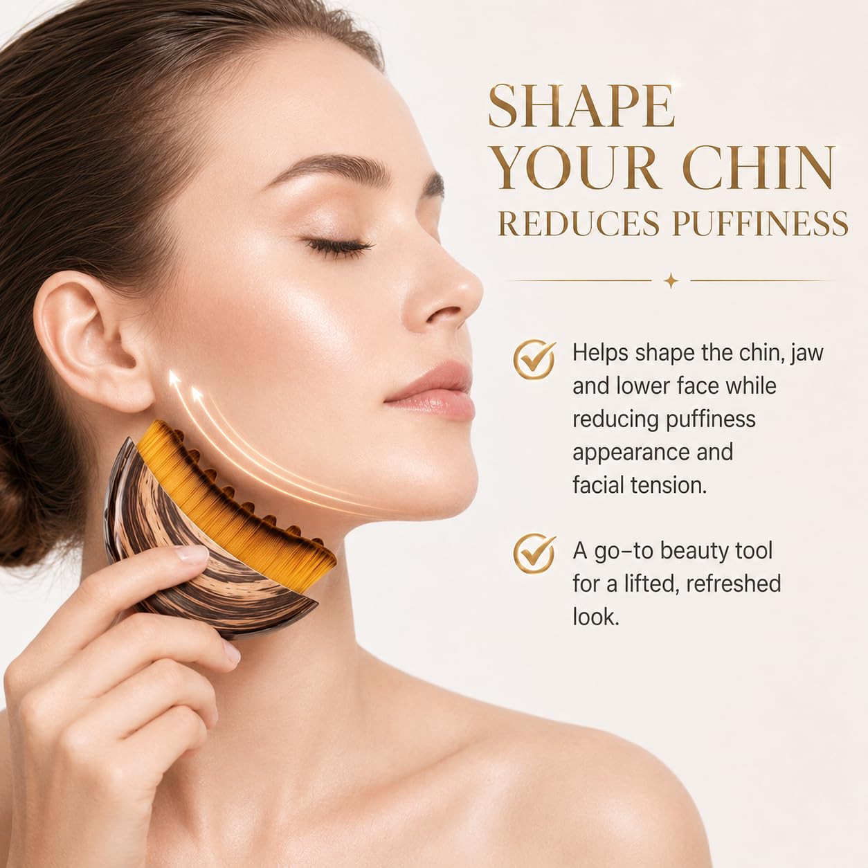 2 Pcs Lymphatic Contour Face Brush, Lymphatic Drainage Brush for Facial Sculpting & Skin Depuffing,Face Brush for Lymphatic Drainage, Soft Bristles,Cover,Sponge & Cleaning Mat, Detox&Lift Massage Tool
