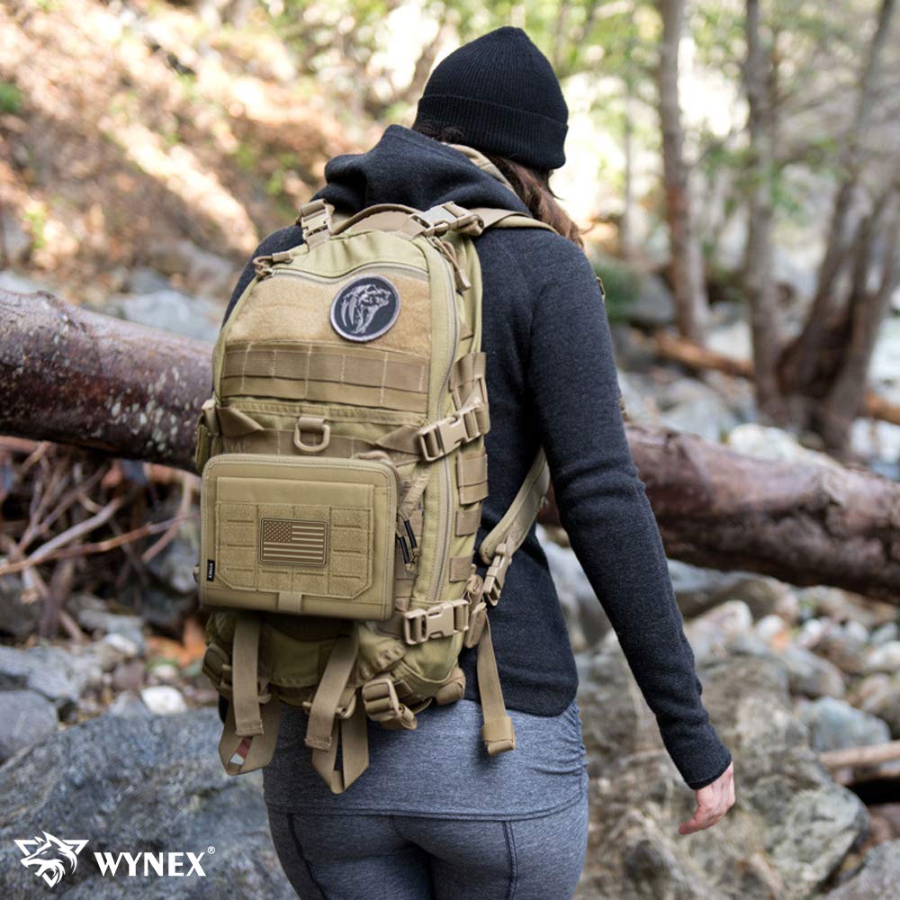 WYNEX Tactical Molle Admin Pouch, Laser-Cut, EDC Organizer Tool Pouch