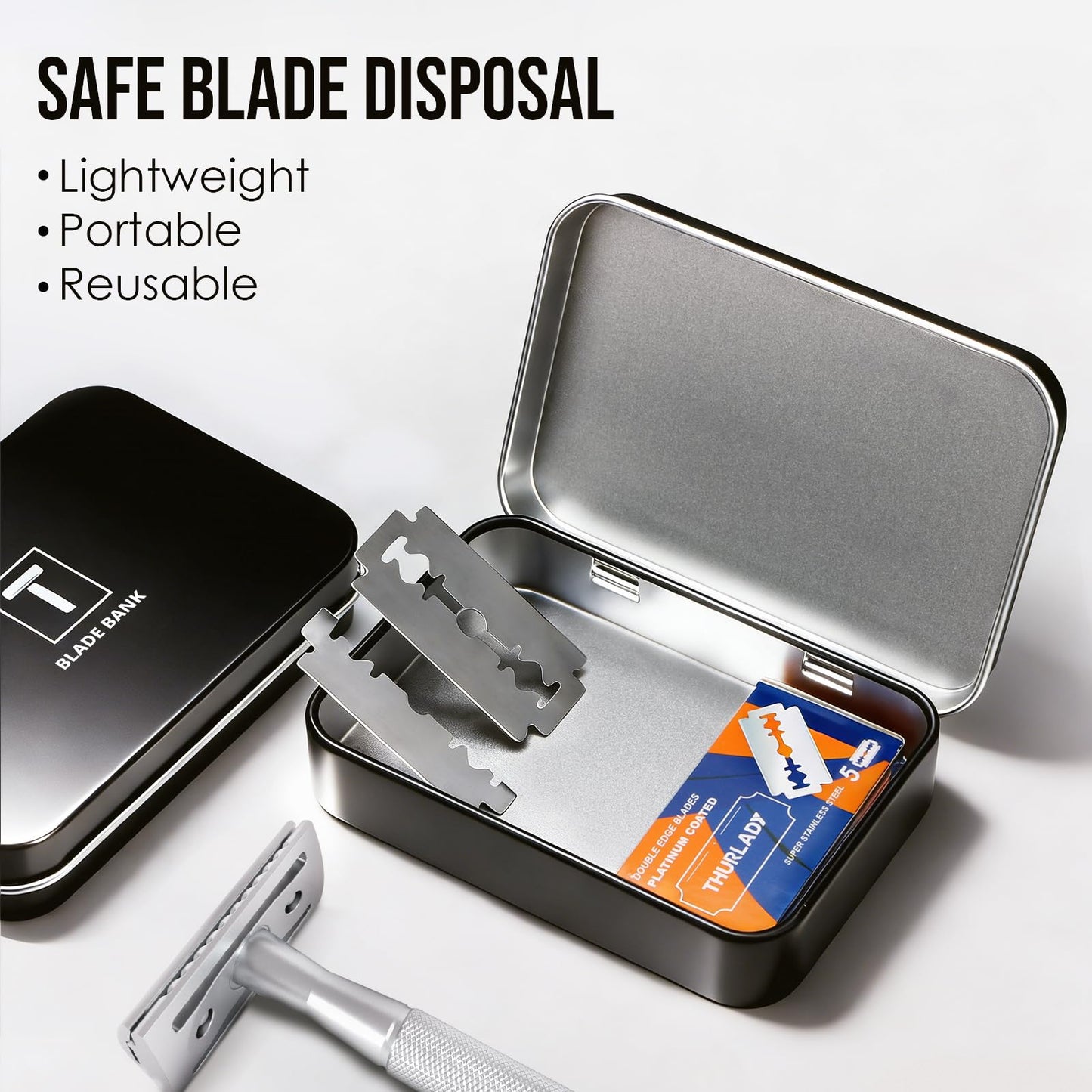 THURLADY Shaving Kit Gifts for Men, Single Blade Safety Razor Kit