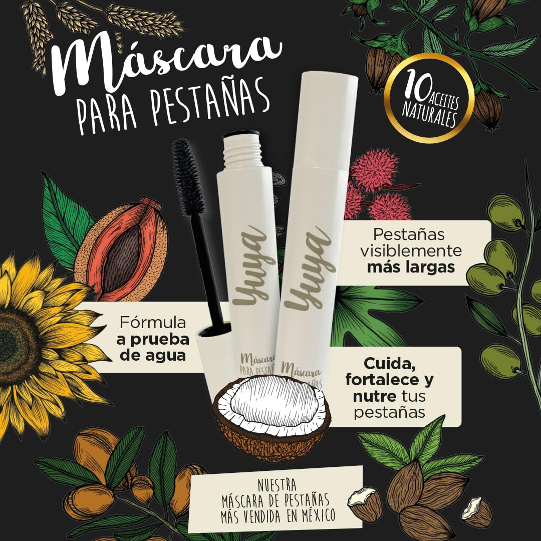 YuYa Cruelty-Free Makeup - Natural Oil Mascara for Long, Voluminous Lashes - Basic Must-Have for Any Makeup Routine!