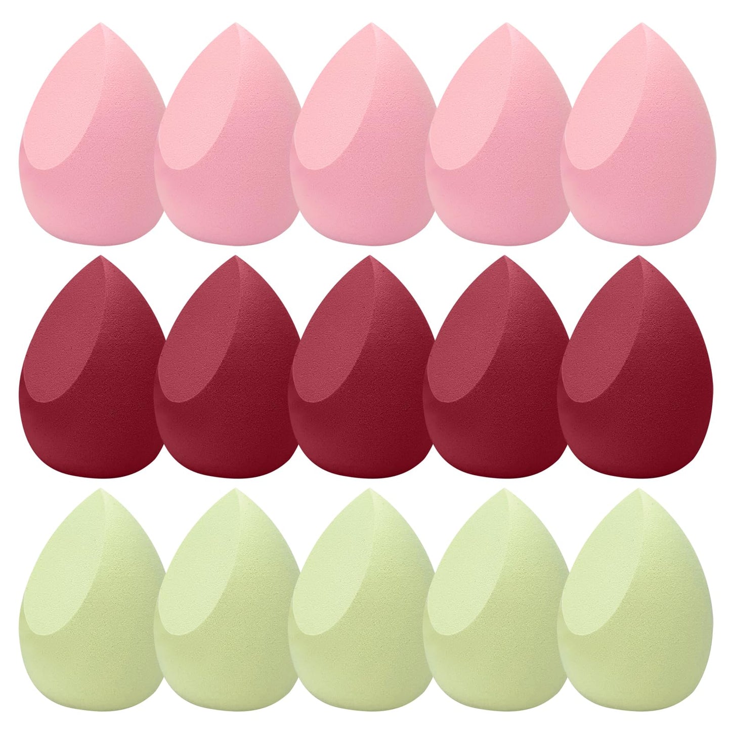 ‌15-Pcs Makeup Sponge Set – Soft, Latex-Free, Individually Wrapped Beauty Makeup Sponge for Wet & Dry Use, Ideal for Foundation, Concealer & Powder Application