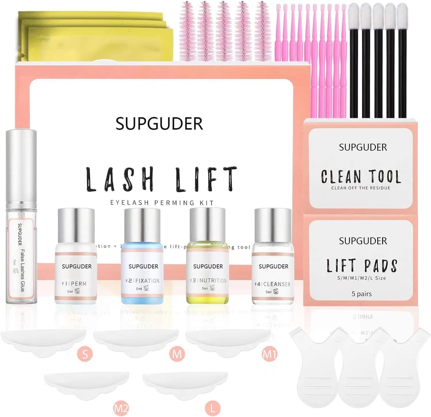 2026 Upgraded Lash Lift Kit for Perming,Curling and Lifting eyelashes,Semi-Permanent Salon Grade Supplies for Beauty Treatments,Includes Eye Shields,Pads and Accessories