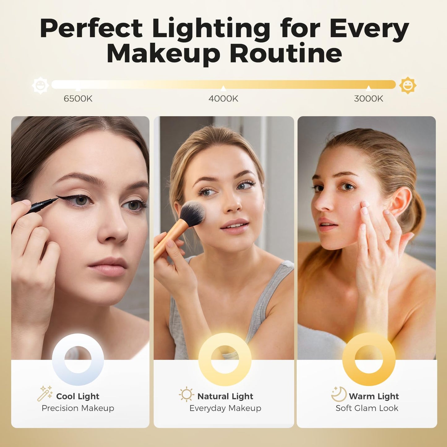 tubbede Wall Mounted Makeup Mirror with Light, 8 Inch 1X/30X Magnifying Mirror, Rechargeable 4000mAh, Double Sided, Extendable Arm, 360° Swivel Bathroom Mirror