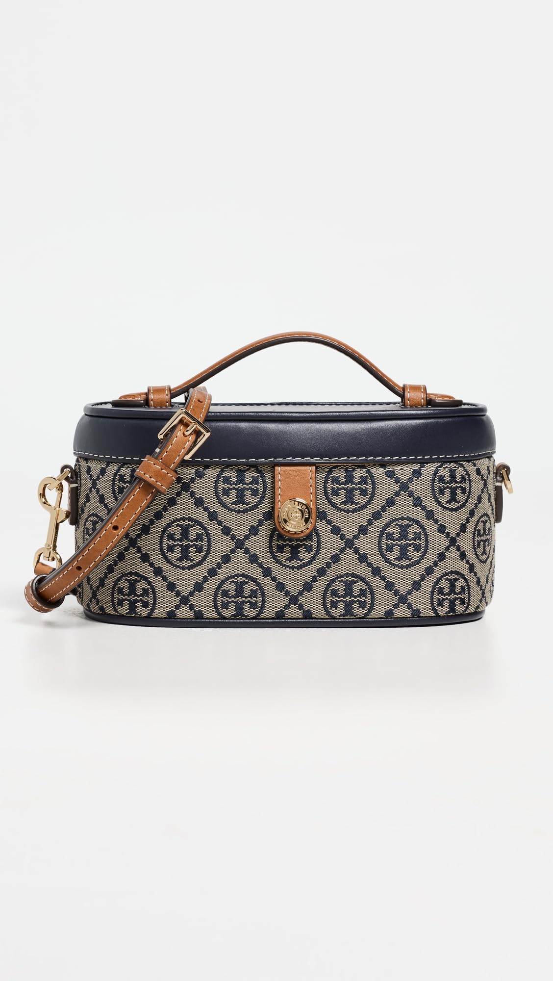Tory Burch Women's T Monogram Vanity Case, Tory Navy, One Size