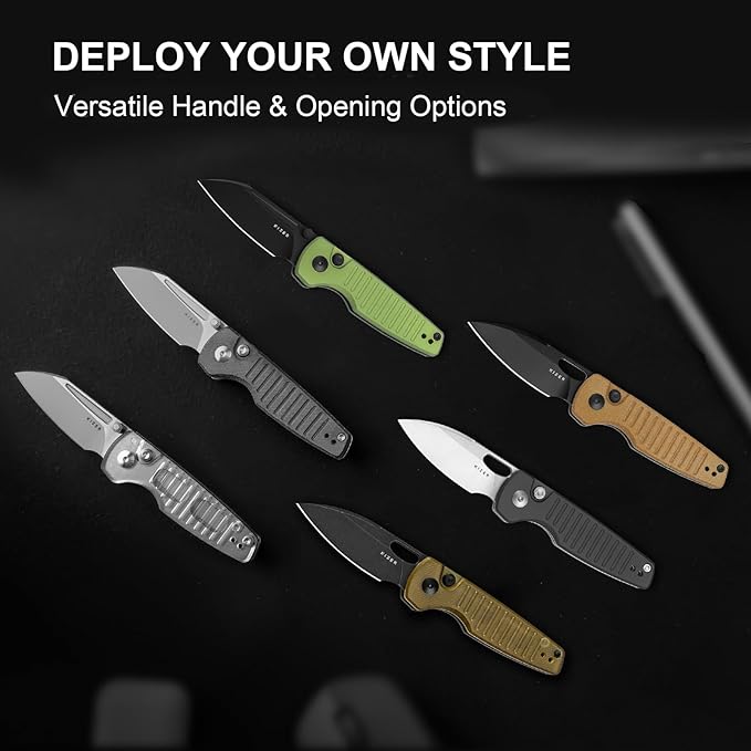 Kizer Parakeet EDC Pocket Knife, 2.46" Nitro-V Blade Folding Knife with Aluminum Handle, Thumb Hole Opener Small EDC Knives for Men Women Camping Hunting V2706A4