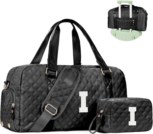 Teen Girl Gifts Trendy Stuff, Personalized Gifts, Initial Travel Duffel Bag or Teens, Monogram Overnight Bag, Trendy Stuff Gifts for Girls Friend Birthday Teacher Gift