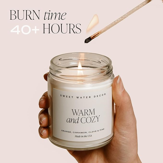 Sweet Water Decor Boss Lady Candle - Work Bestie, New Job Gifts for Her - Boss Gifts for Women - 9oz Clear Jar, 40+ Hour Burn Time - Made in The USA
