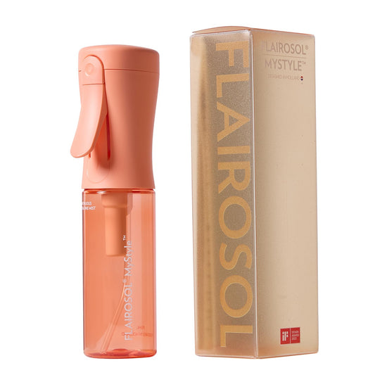FLAIROSOL MyStyle, Spray Bottle for Hair - Small Travel Spray Bottle, Ultra Fine Continuous Water Mist for Face, Hairstyling, Salon, Cleaning, Beauty, Toners, Hydration & Makeup, 3.04oz / 90ml, Peach