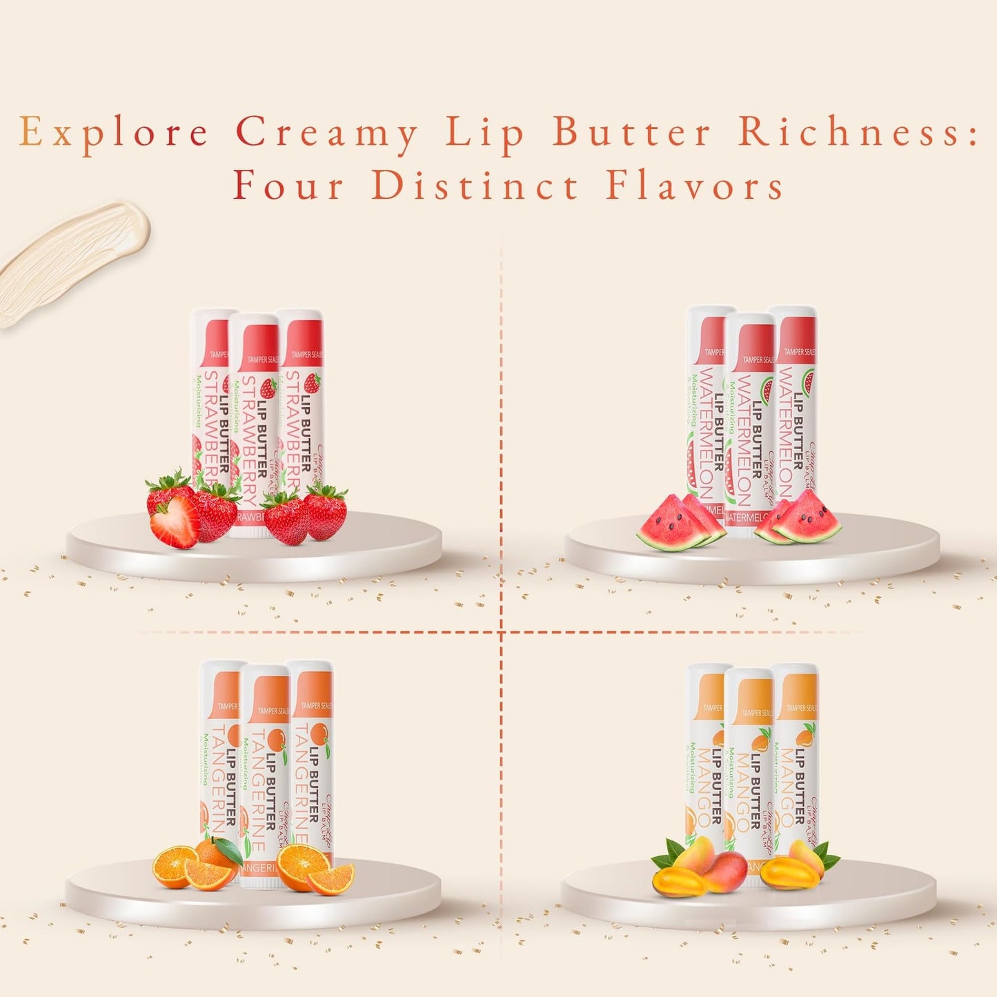 CHAP-LIP Original Lip Balm Hydrating Bulk Chap Stick with Fruit Flavors, Coconut Oil, and Cocoa Butter-Dermatologist Tested Lip Therapy Pack for Men and Women - Made in the USA, 24 Pack