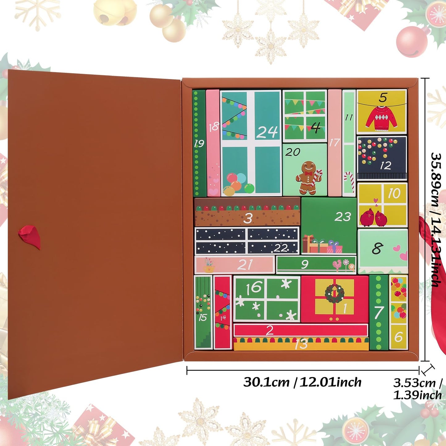 Makeup Advent Calendar 2026, 24 Days Christmas Gift Makeup Sets For Women, UCANBE 2026-2027 Xmas Countdown Calendar Full Makeup Kits Beauty Makeup & Cosmetic For Teens, Girls Gift