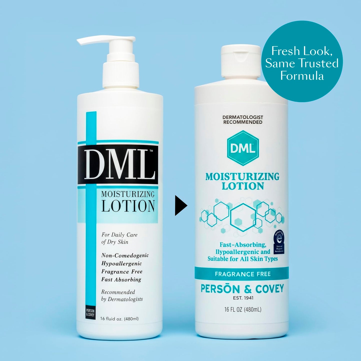 DML Moisturizing Lotion – 16 Oz, Daily Hydration for Sensitive Skin