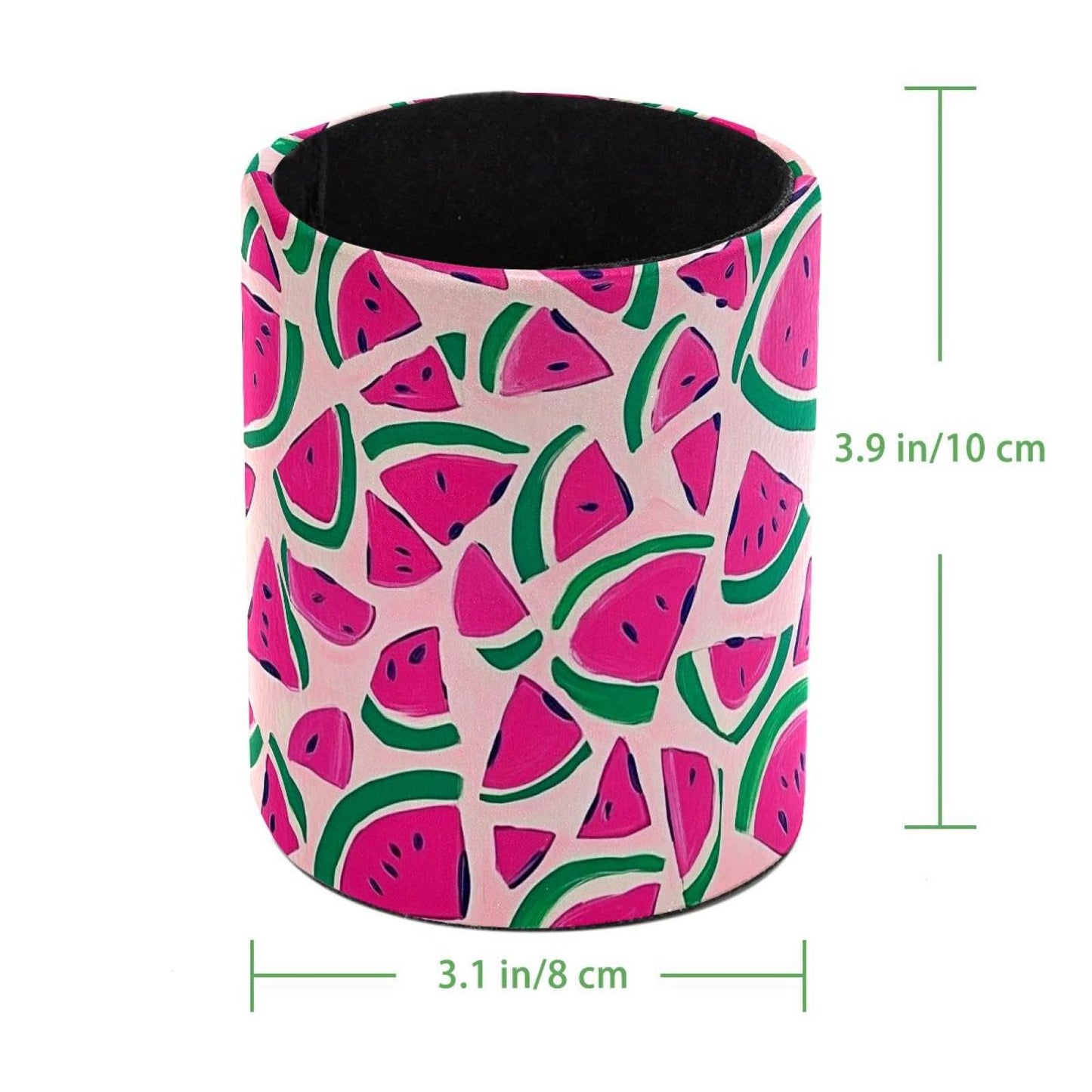 CDGIRUOWUNV Pink Watermelon (3) Pencil Holder, Pencil Cup for Desk, Makeup Brush Holder Cup for Kids Desk Organizer for Office, Classroom, Home