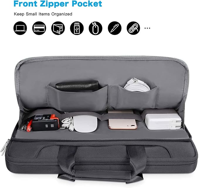 MOSISO 360 Protective Laptop Shoulder Bag Compatible with MacBook Air 15 M4 A3241 M3 A3114 M2 A2941/Pro 16 inch M4 M3 M2 M1, 15-15.6 inch Notebook,Matching Color Sleeve with Belt, Slate Gray