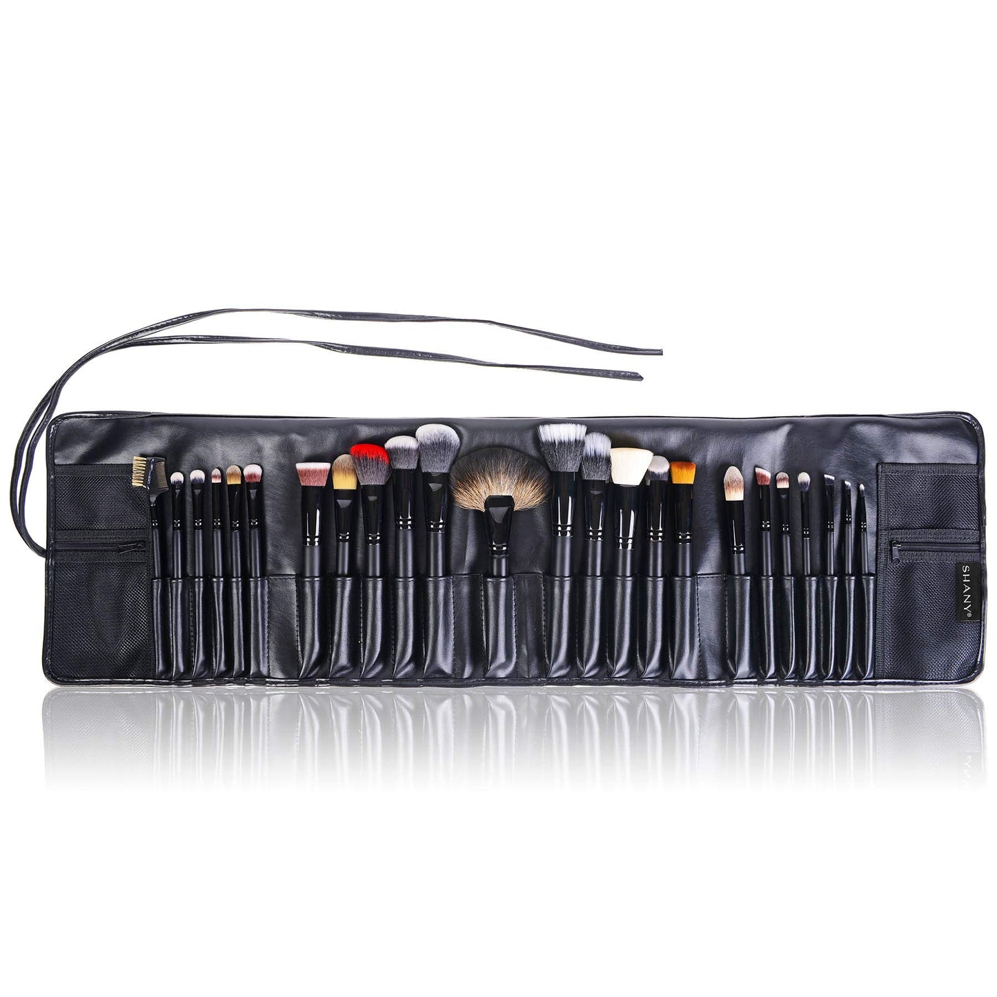 SHANY Makeup Brushes The Masterpiece Pro Signature Makeup Brush Set - Foundation Powder Concealers Eye Shadow brushes, Synthetic Bristle with Wooden handles, No Packaging - 24pcs