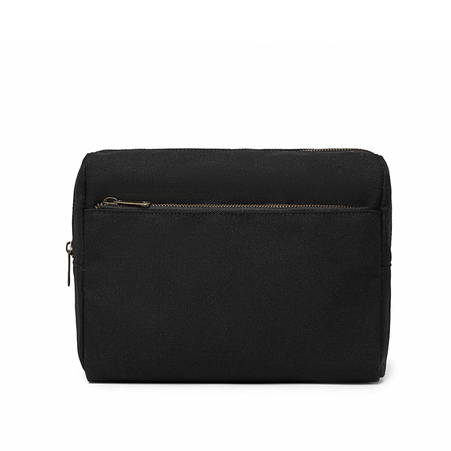 YONBEN Cosmetic Bag Makeup Bag Organizer with Multi pocket Compartments Lightweight Travel Toiletry Bag for Women Interior and Exterior with Zippered Pockets (Black)
