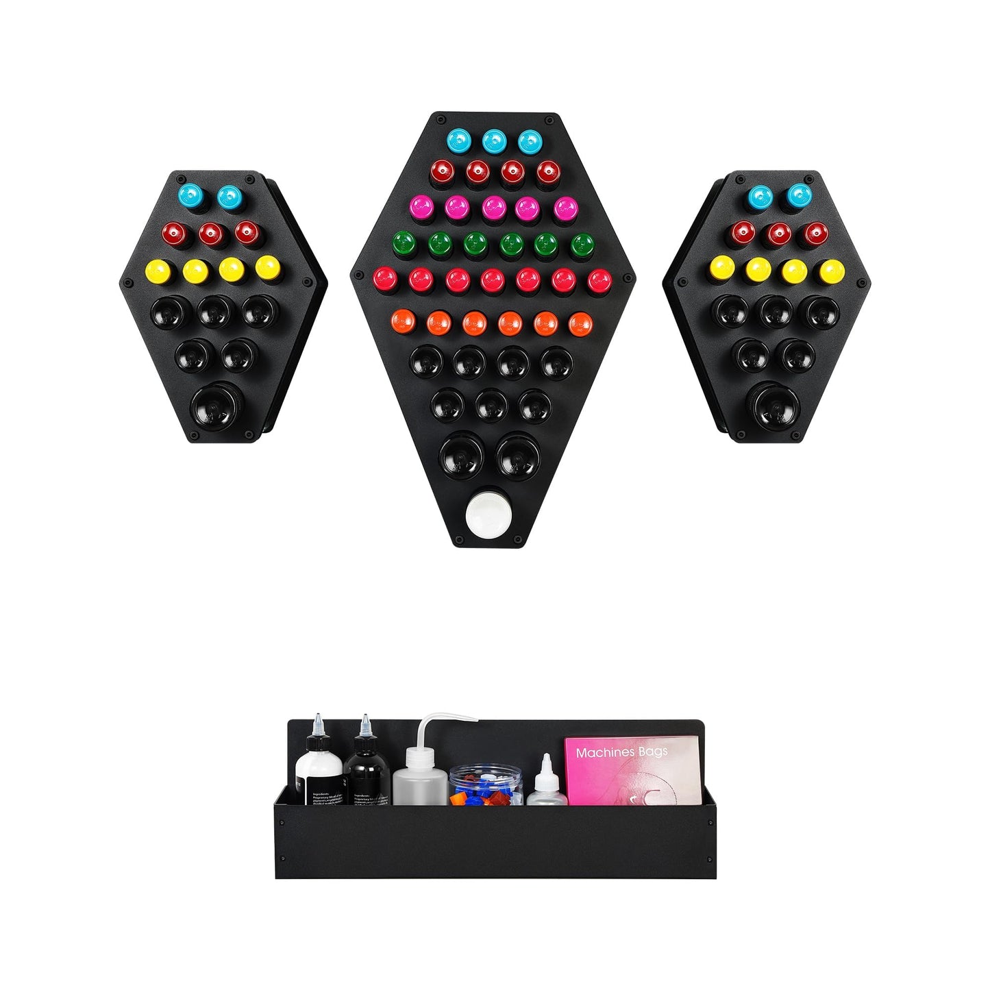 POARMEEY Tattoo Ink Pigment Bottle Holder Storage Rack for Tattoo Studio