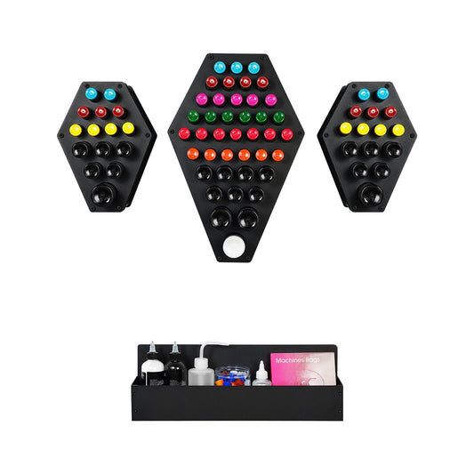 POARMEEY Tattoo Ink Pigment Bottle Holder Storage Rack for Tattoo Studio