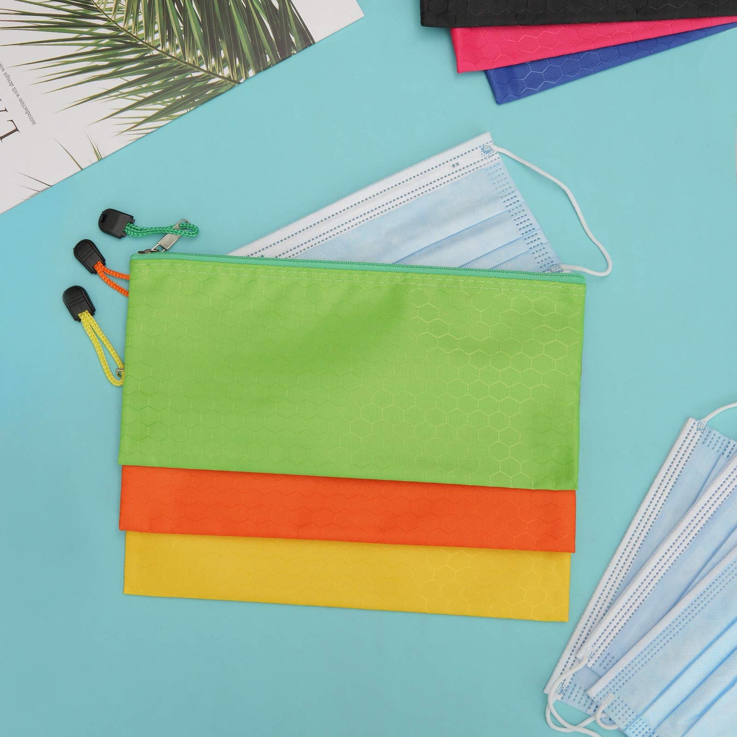 LABUK 29pcs Zipper, Small Zipper, Waterproof, for Travel Cosmetics 12 Colors
