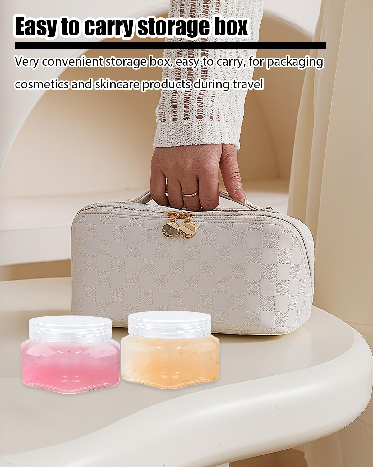 Clear Storage Jars, 16 Pcs 5 Oz Plastic Jars With Lids Plastic Containers With Lids For Lotion, Cream, Body Butter, Makeup, Ointments (Clear)