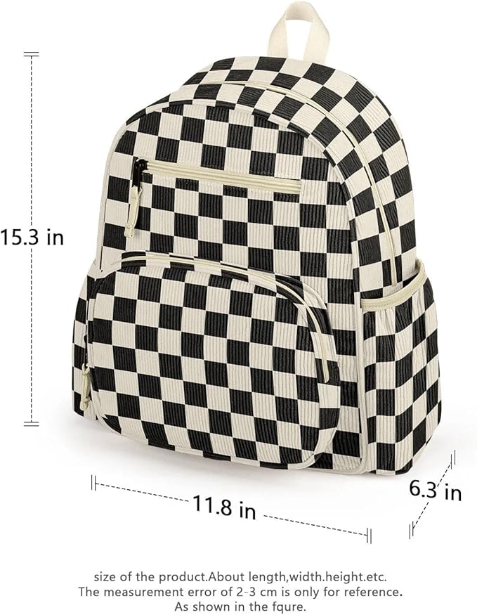 Corduroy Kids Backpack, Lightweight Boys Backpack 5-9, Boy Bookbag for Elementary School 15.3" H Fit Folder