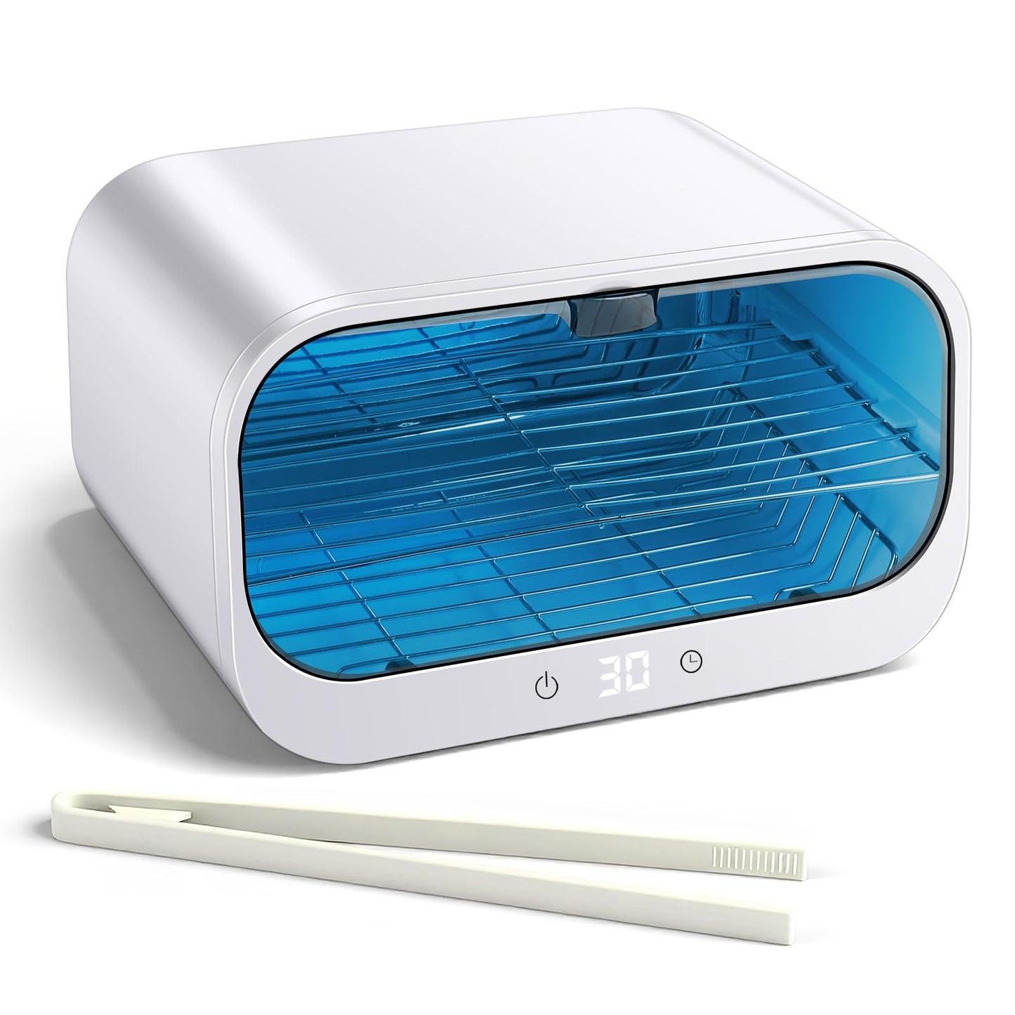 heemeei Nail Tool Cleaning Machine, Large Capacity Cleaning Cabinet for Esthetician, 110V Multi-Functional Nail Tool Cleaning Box with Adjustable Time for Home Use, Barbers, Beauty Salons, and Spas