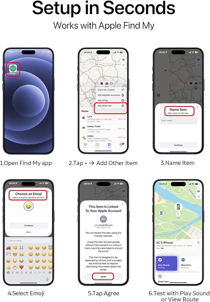 3 Pack Slim Wallet Tracker Card, [Apple MFi Certified], Wireless Rechargeable Bluetooth Finder, Credit Card Size Item Locator, IP67 Water Resistant Tracker for Keys, Bags, Passport, Travel, iOS Only