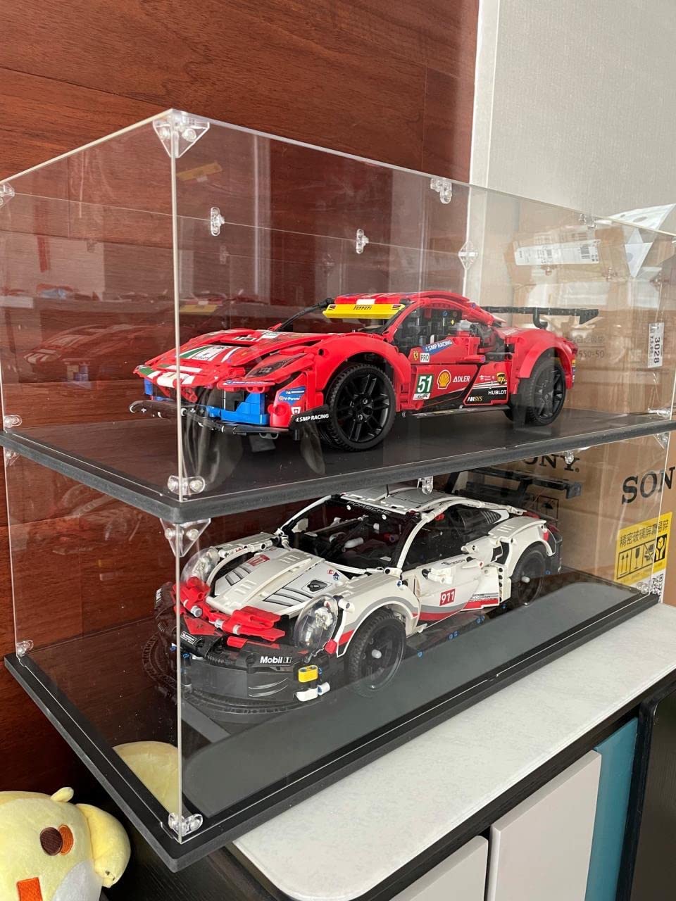 Clear Acrylic Display Case, Self-Assemble Showcase for Collectibles, Action Figures, Dolls- Alternative Glass Box for Commemorative Gifts (17.7x8x8 inch, 45x20x20 cm)