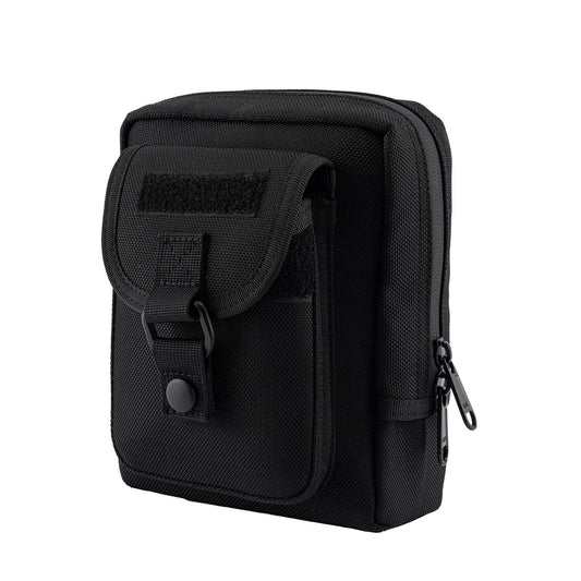Dotacty Compact Utility Gadget Pouch Tactical MOLLE Nylon Duty Belt Pouches for Police Law Enforcement Work EDC Small Tool Waist Bag for 6.7" Cellphone Outdoor Camping Hiking Organizer(Snap Large)