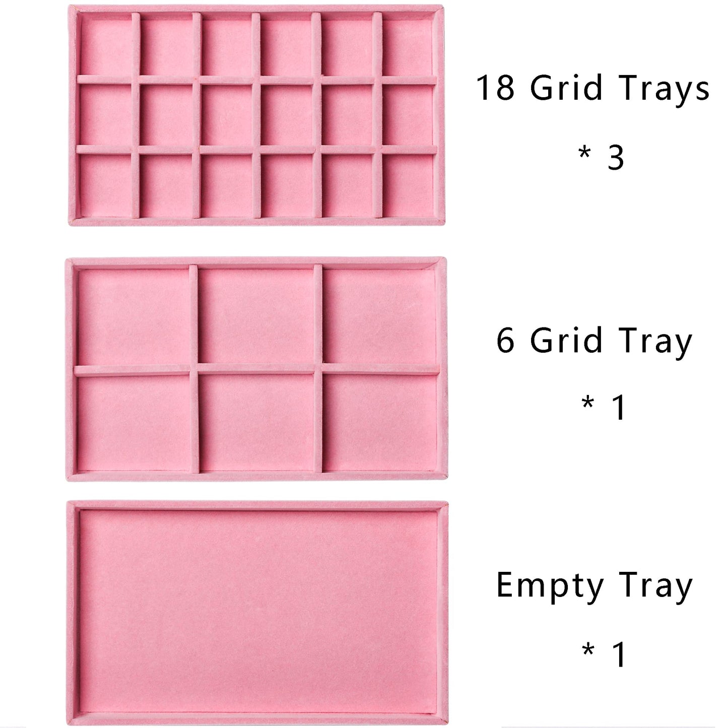 Frebeauty Acrylic Jewelry Organizer Earring Organizer Box with 5 Drawers Earring Holder Organizer with Velvet Trays Clear Jewelry Box for Women Earring Display for Rings StudsPink