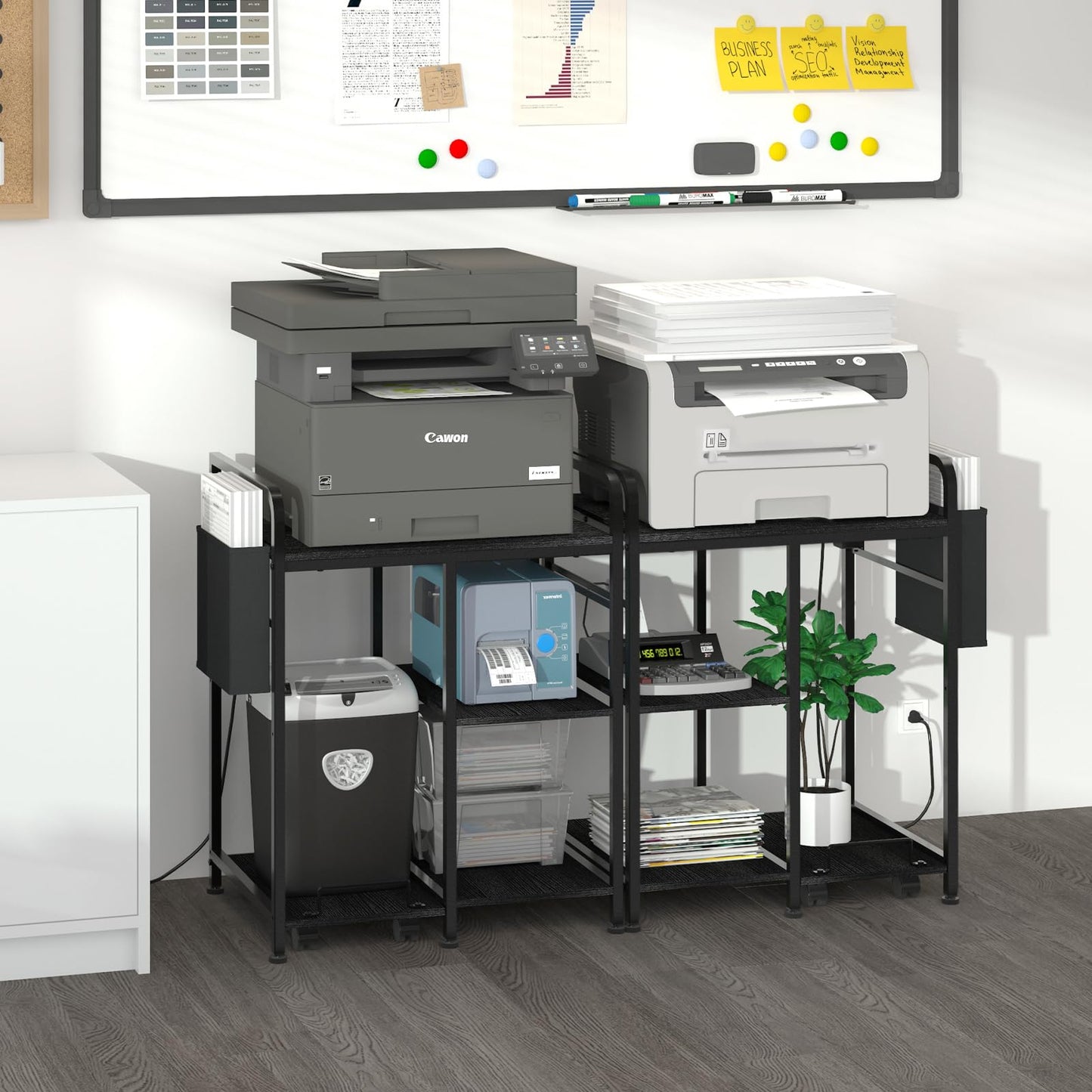 Sedegn Large Printer Stand with 3 AC Outlets for Home Office Devices