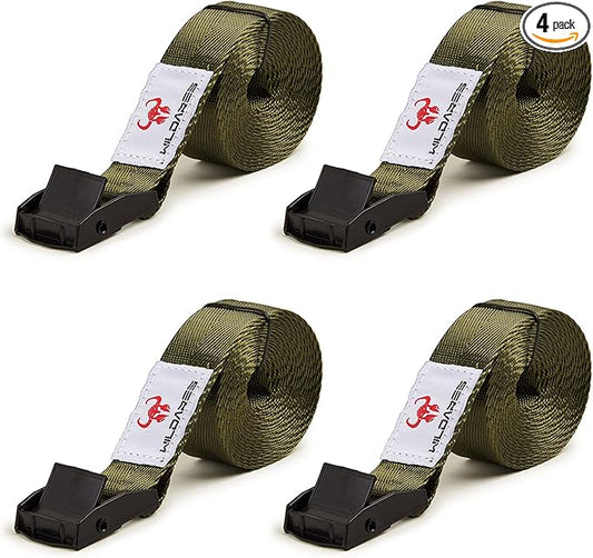1" x 6.6' Trail Cam Strap,Trail Camera Straps,1800 lbs,Heavy-Duty Game Camera Mounting,Tree Belts,Wildares Durable Nylon Fiber,Long-Lasting Alloy Buckle,Pack of 4