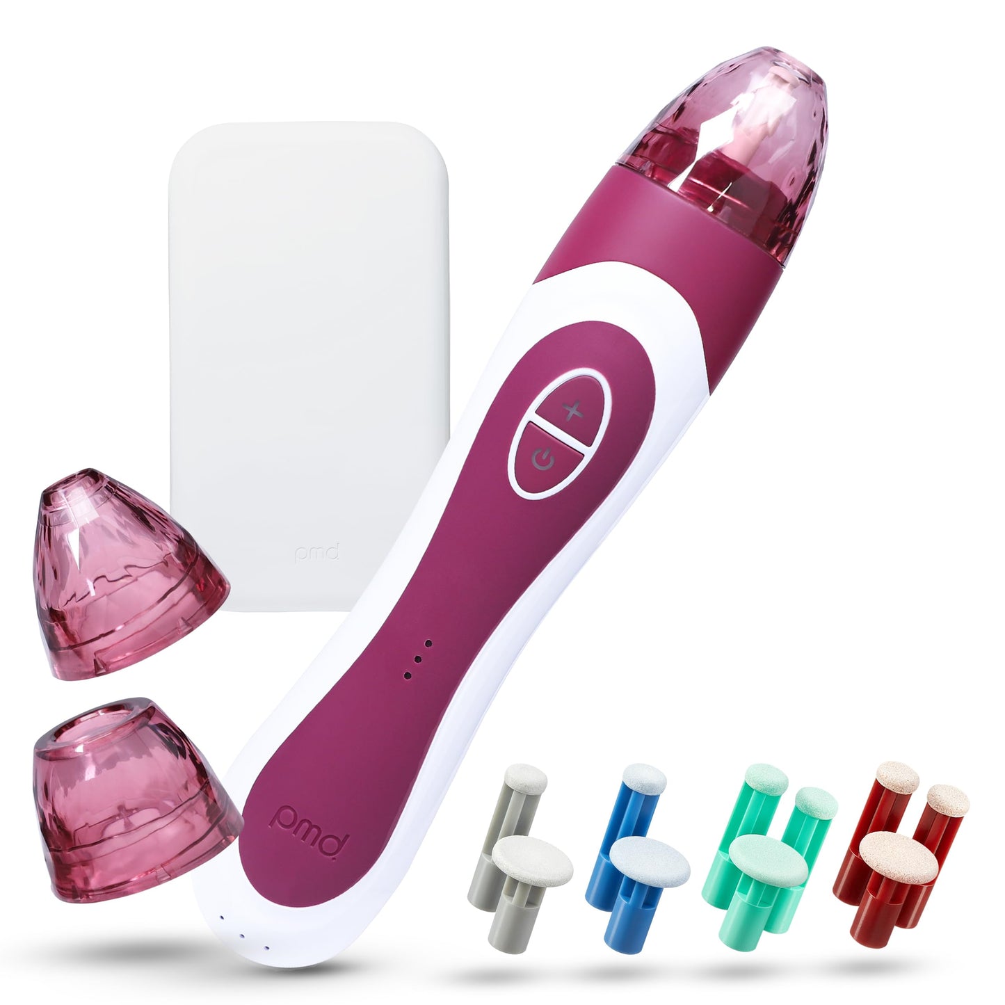 PMD Personal Microderm Elite Pro - At-Home Microdermabrasion Machine with Kit for Face and Body - Exfoliating Crystals and Vacuum Suction for Fresh and Radiant Skin - Three Speed and Suction Options