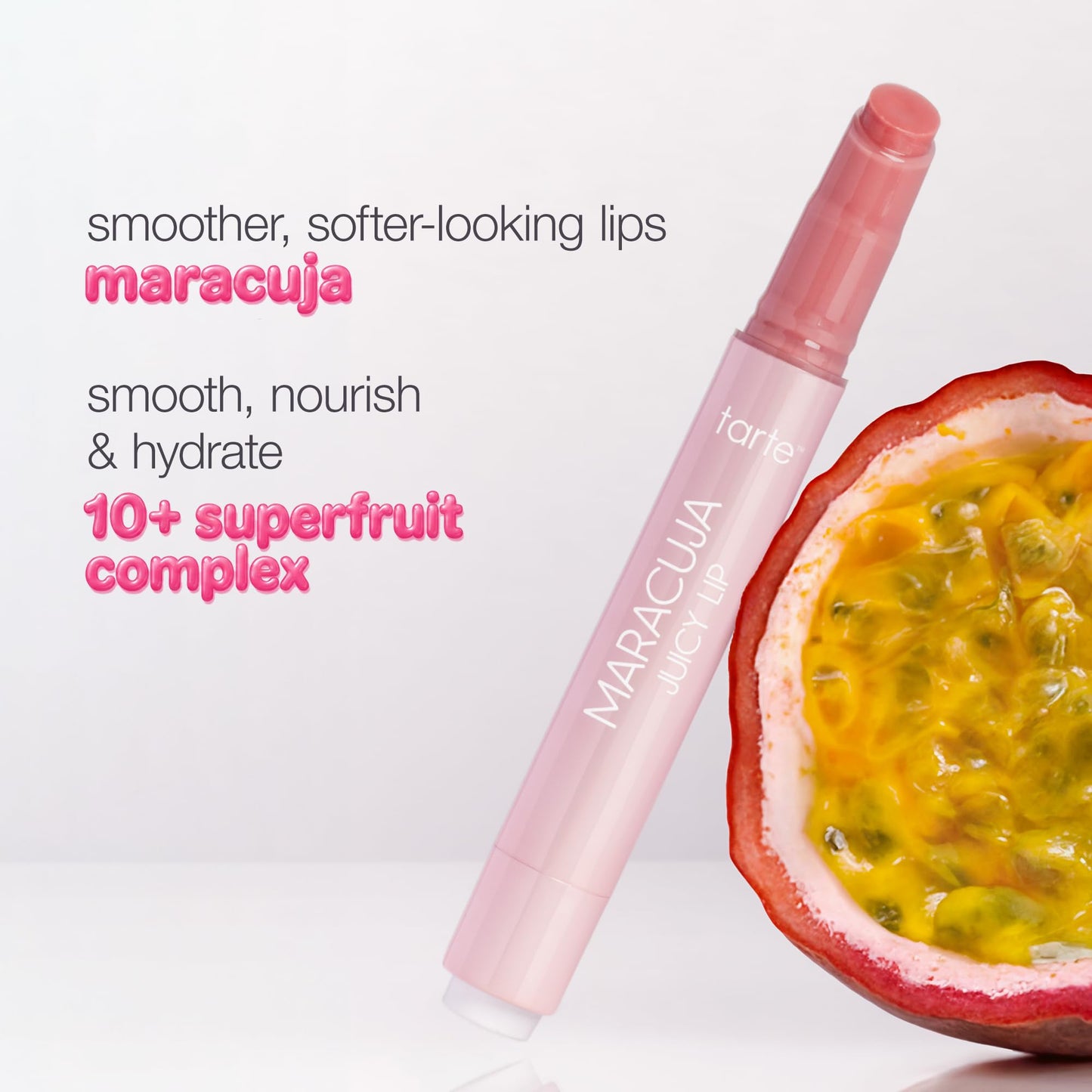 tarte maracuja juicy lip balm gloss – Viral Nourishing Lip Butter Color with High-Shine Hydration, Skincare Infused with Vitamin E, Vegan & Cruelty-Free, full size, Orchid