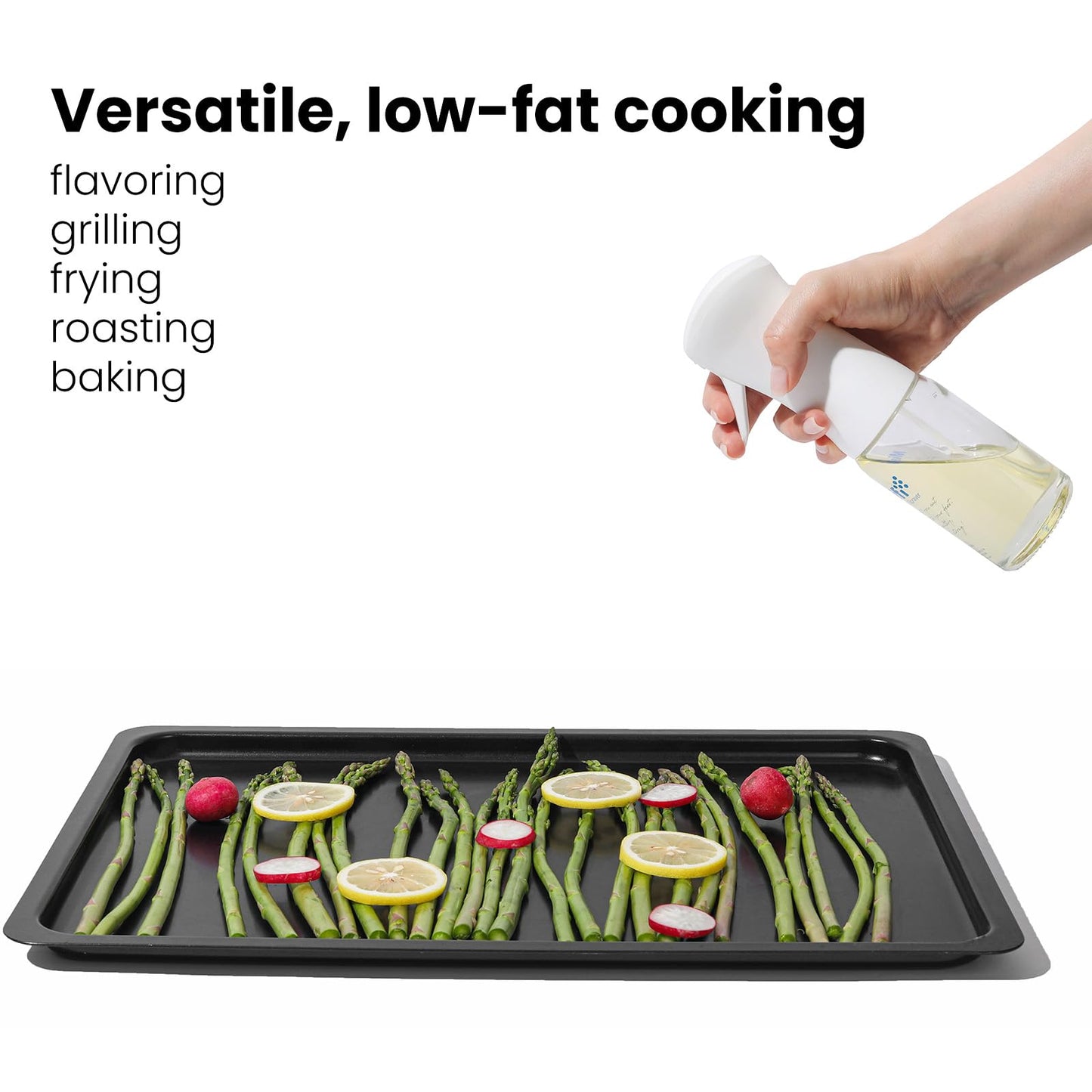 Mistifi Oil Sprayer 150ml glass bottle. Upgraded Version.Fine Mist Spray Bottle for Air Fryer, Olive Oil, Avocado Oil, Healthy Nonstick Frying, Commercial & Home Kitchen Use (Classic PS630)