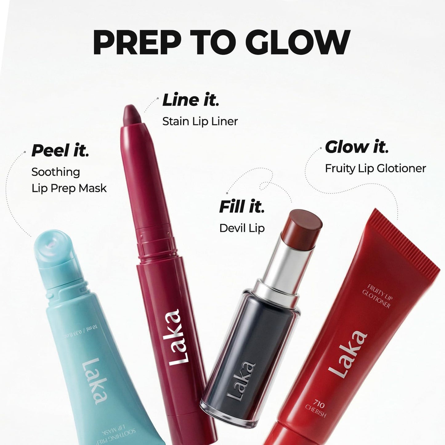 Laka Lip Liner - Smooth & Blendable Soft Matte Lip Contour Pencil for Shaping & Overlining Lips | Waterproof Formula, Oil-Cleanse Off, Long-Lasting Wear | #02 Suede Pink, 0.02oz