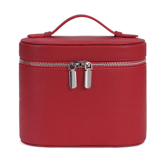 honitty Makeup Bag, Travel Make up Case with Compartments and Handle, Portable Cosmetic Organizer Bags,Toiletry Bag for Women