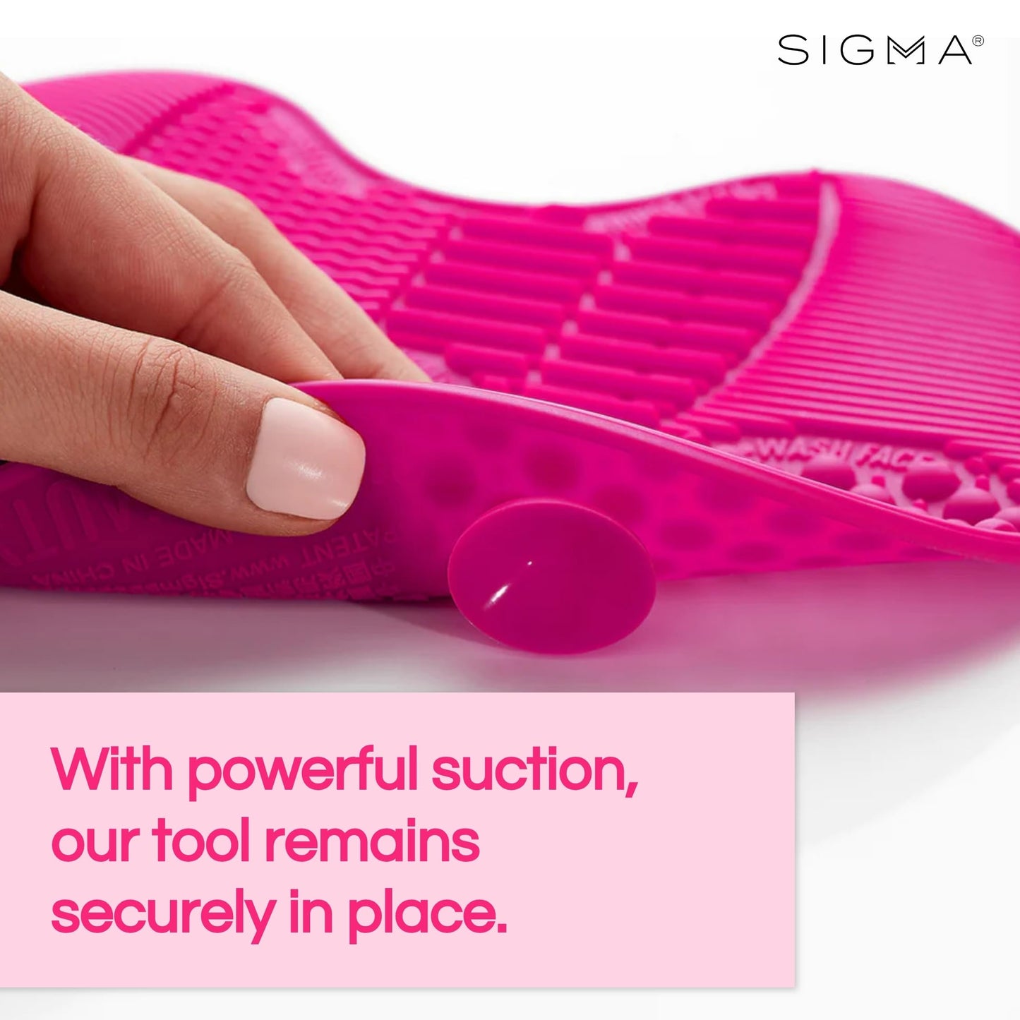 Sigma Beauty Women's Sigma Spa Express Brush Cleaning Mat, Pink, One Size