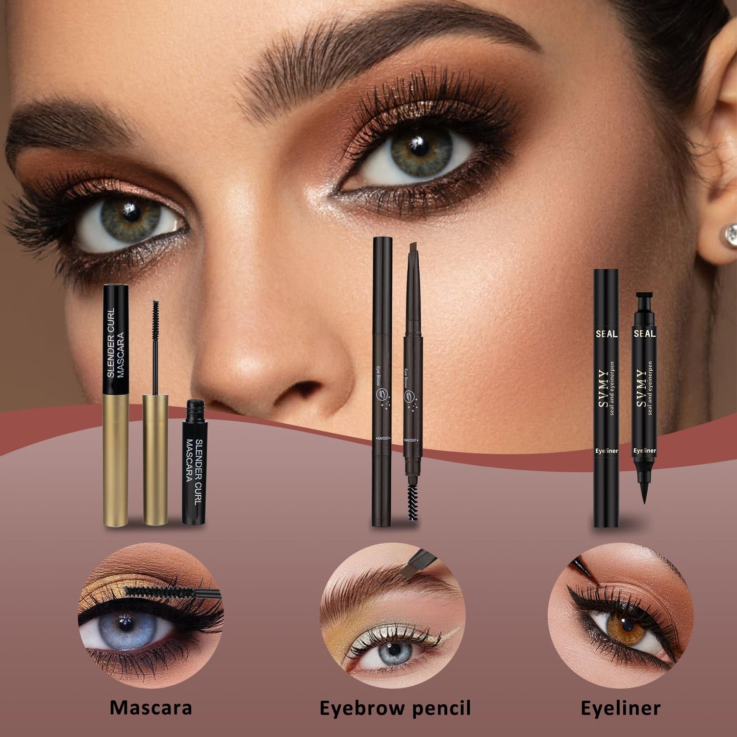 Makeup Set All in One Makeup Kit for Women and Teens Makeup Sets for Women Full Kit Makeup kits for teens Makeup Gift Set for Girls (Brown)