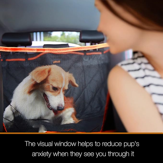 iBuddy Truck Seat Cover for Dogs Waterproof 900D Soft Back Seat Cover for Crew Cab Protects Vehicle from Dog Hair, Scratches, Dirt Durable Rear Seat Cover for Pickup Truck F150 F250 Ram GMC 1500 2500